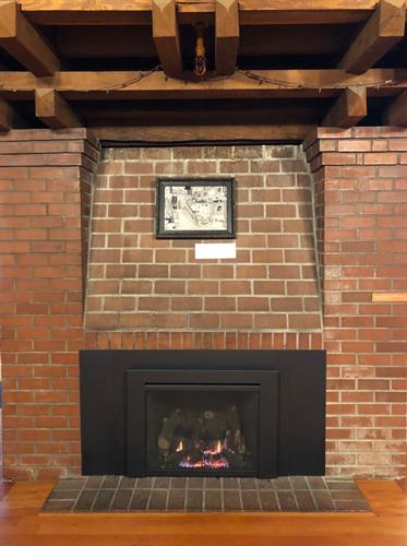 Fireplace in the Great Room at the Pacific Maritime Heritage Center