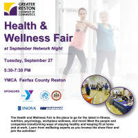 Health & Wellness Fair at September Network Night sponsored & hosted by YMCA Reston