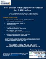 Post-Election Virtual Legislative Roundtable Discussion