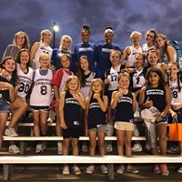 2019 JV Field Hockey in stands with Youth team fans photo: Boosters