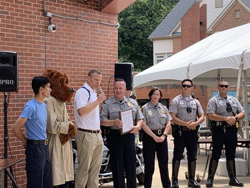2021 National Night Out at Hunters Woods Community. Photo rights Fairfax County Police Department, Fairfax County, VA.