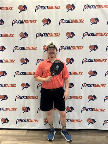 Kyle McClain at the Reston Chamber Pickleball Tournament