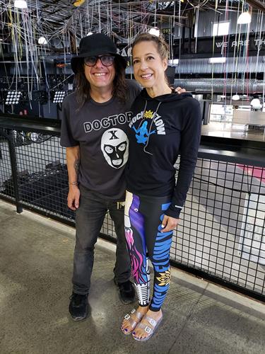 Goo Goo Dolls' Robby Takac and Kimberly at Music Is Art Festival