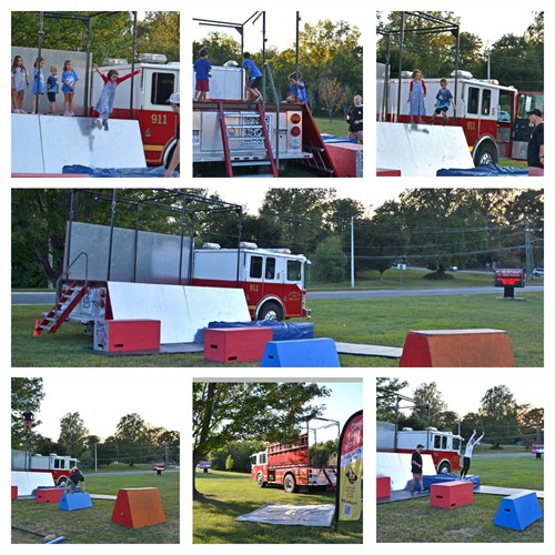 Flash activation in support of local high school Pyramid Night