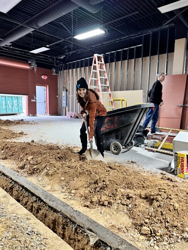 April at SWEAT440 Reston During Buildout 