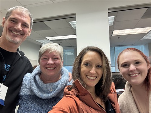 Jeff and April with Courtney and Torrie at the Reston Chamber 101 Class 