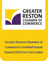 Greater Reston Chamber of Commerce’s Gaddafi Ismail Named 2025 GovCon Leader of the Year