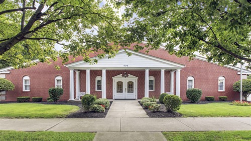 Front View of Funeral Home
