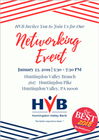Huntingdon Valley Bank Networking Event