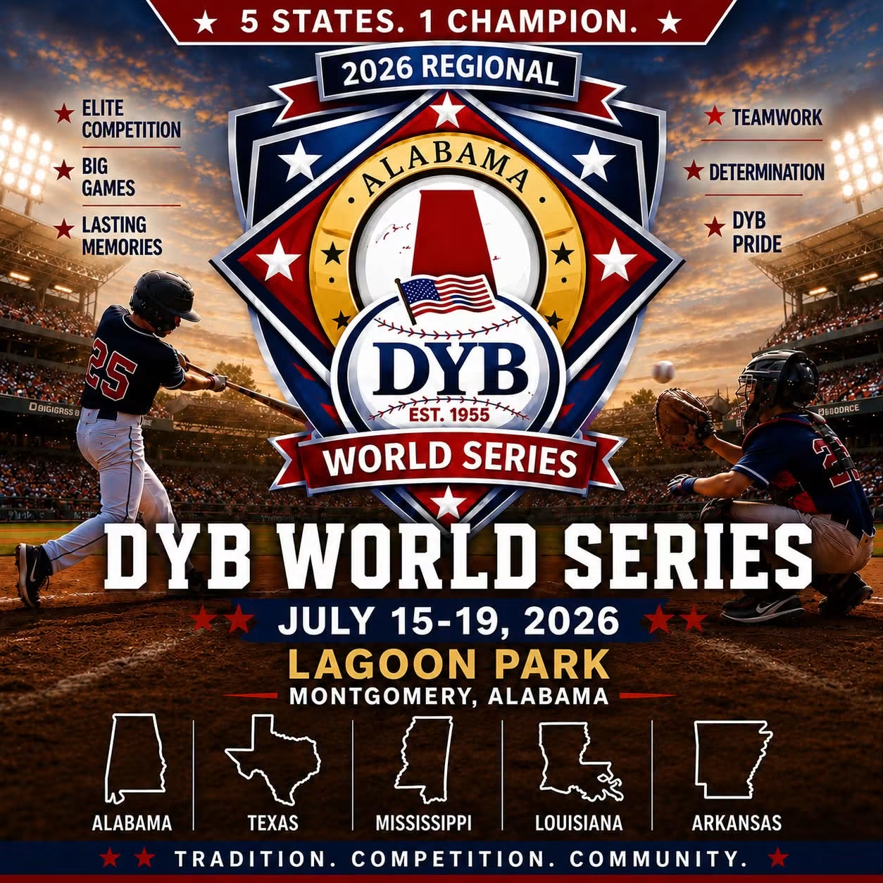 Image for Montgomery Welcomes 2026 Diamond Youth Baseball Regional World Series, Driving Tourism and Local Economic Impact