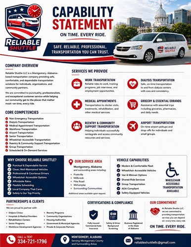 Reliable Shuttle Capability Statement