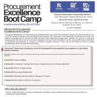 Advance Procurement Boot Camp