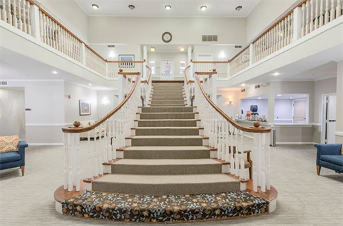 Grand staircase in the community.