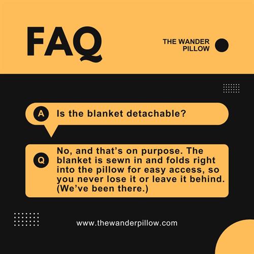 Is the Blanket detachable? Learn more!