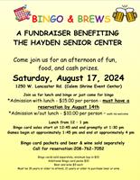 Hayden Senior Center Bingo and Brews Fundraiser