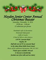 Christmas Bazaar at the Hayden Senior Center