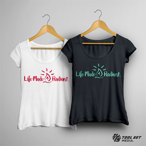 Life Made Radiant logo on apparel