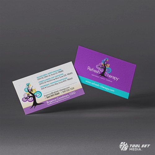 Refresh Therapy business card