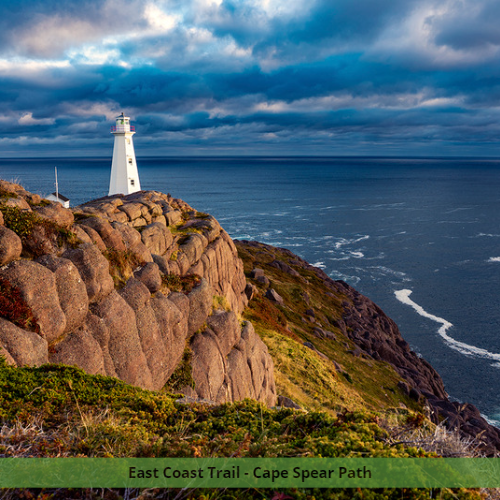 East Coast Trail - Cape Spear Lighthouse on Cape Spear Path