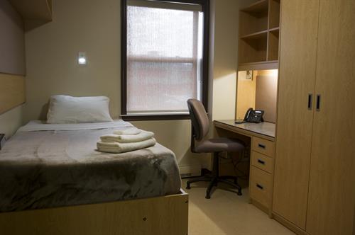 Private bedrooms in Macpherson College