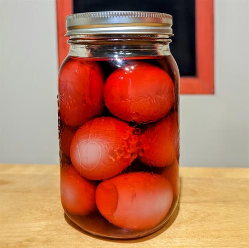Pink Pickled Eggs