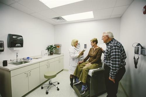 Spacious Exam Rooms