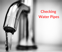 City Inspecting Residential Water Pipes