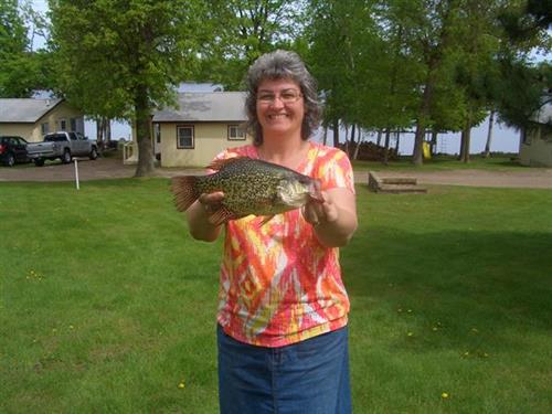 13 1/2 crappie from the dock