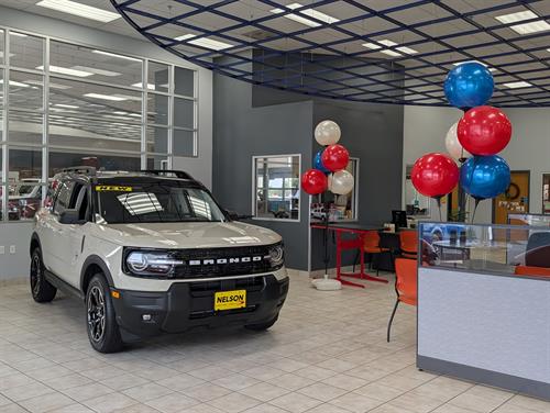 Ford Showroom Floor with Bronco Ford Showroom Floor with Bronco