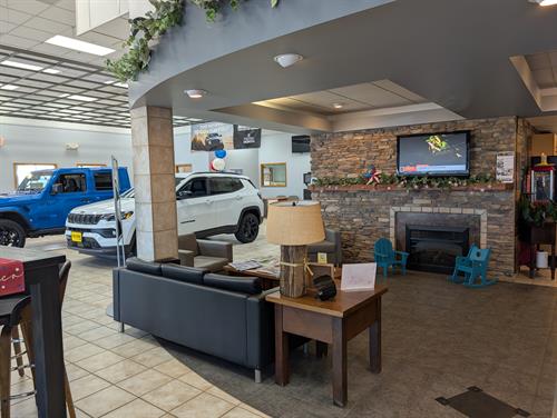 Waiting Area with Massage Chaire, Coffee, Popcorn & Wi-fi