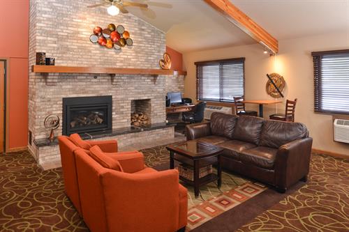 Cozy Fireplace Lobby