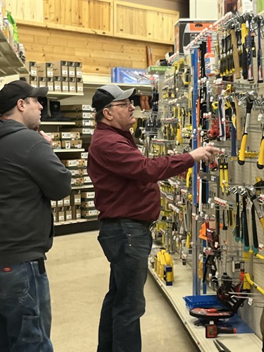 Doug with customer