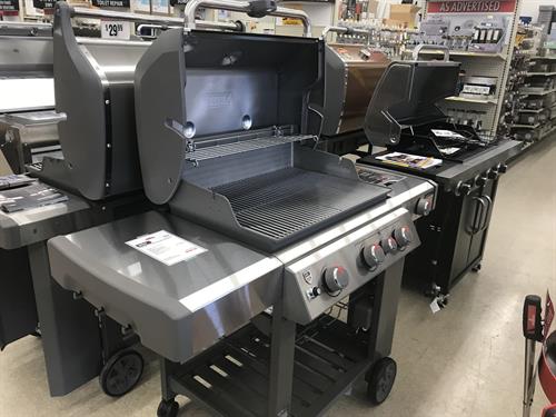 We sell Weber, Big Green Egg, Camp Chef, Green Mountain Grills and more!