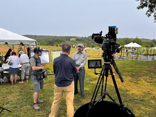 On location with CT Agriculture Experiment Station