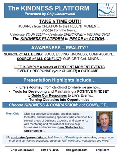 Kindness Platform Presentation - Contact Me!