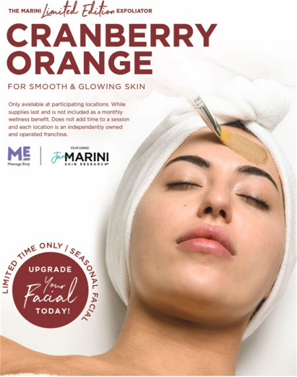 Massage Envy Spa Corner Cranberry Orange Facial! Hot Deal