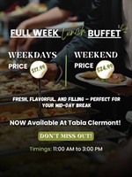 FULL WEEK Lunch Buffet