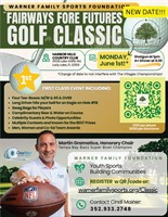 Warner Family Sports Foundation Announces Golf Classic event!
