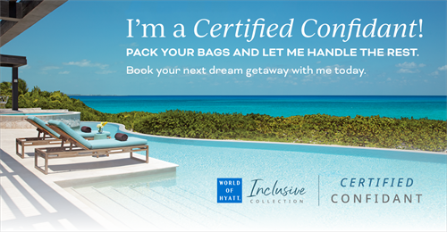 We are Hyatt Inclusive Certified Confidant 