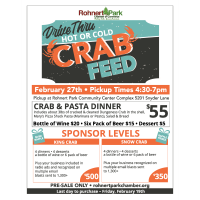 Crab Feed Fundraiser - New this year - 'Hot' or 'Cold' Crab