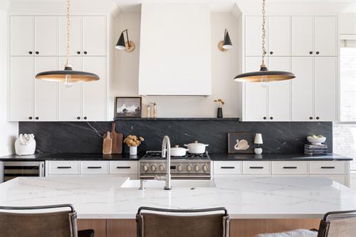 New Kitchen Remodel Plastered Hood