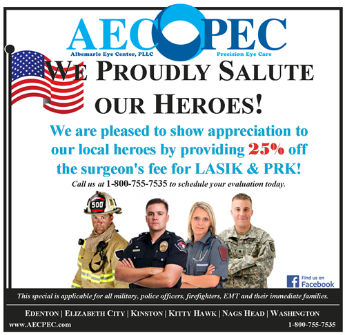25% Off the surgeons fees for our local heroes!