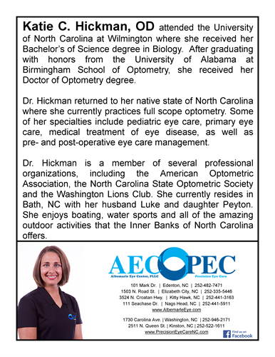 We are pleased to announce that Dr. Hickman will be in our Kinston location!