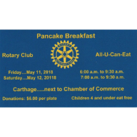 Carthage Rotary Pancake Breakfast