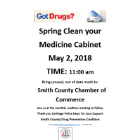 Spring Clean Your Medicine Cabinet ~ Smith County Drug Prevention Coalition