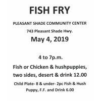 Fish Fry At Pleasant Shade Community Center