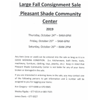 Consignment Sale at Pleasant Shade Community Center