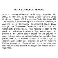 Public Hearing Smith County