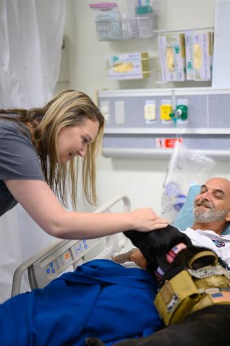 Medical Students Training with Healing Paws