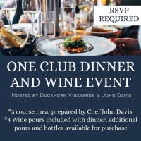 ONE CLUB Wine & Dine Event